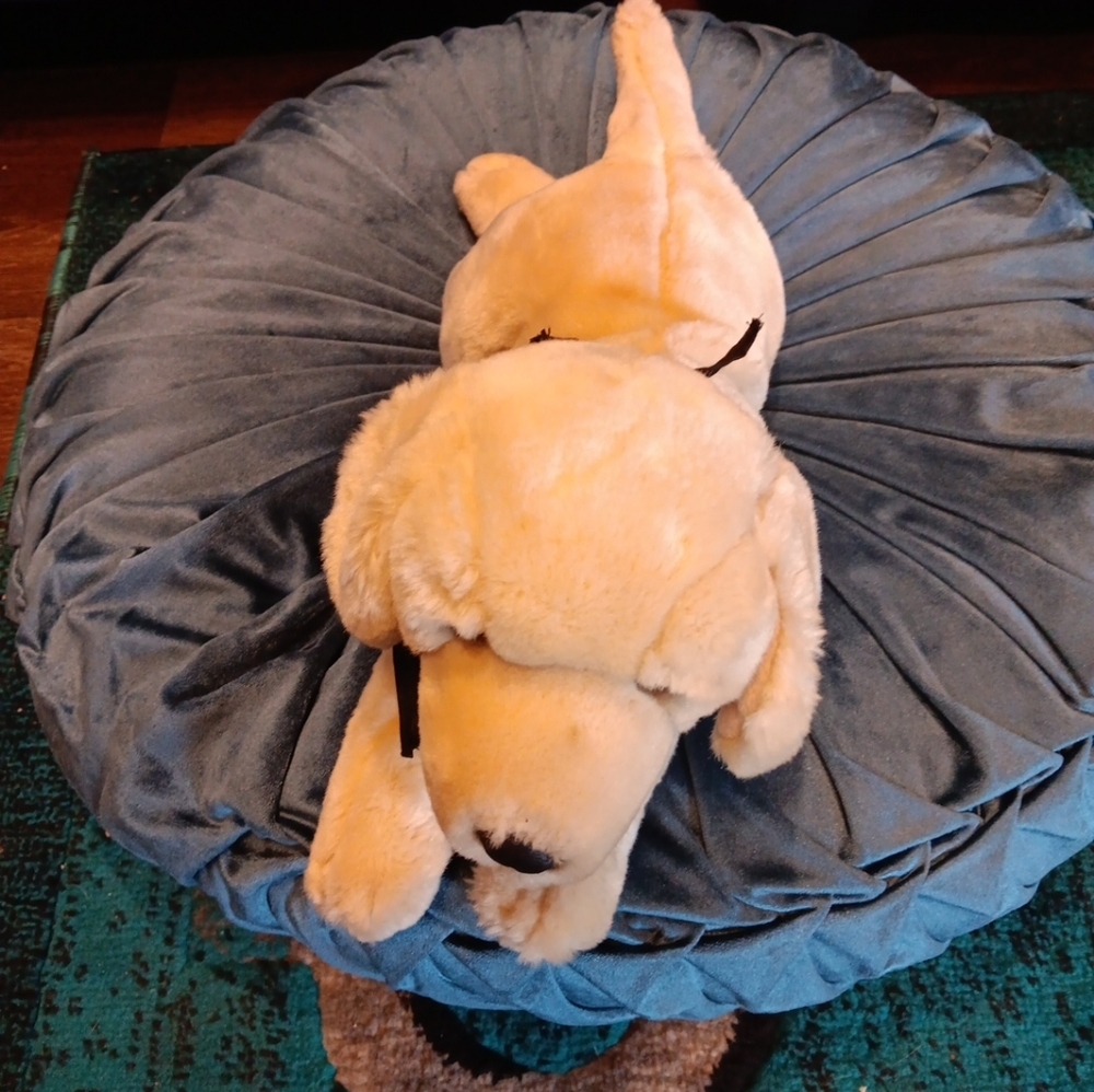 Vintage 2003 Harley Dividson  Plush Dog Toy - Tan - Picture 2 of 6